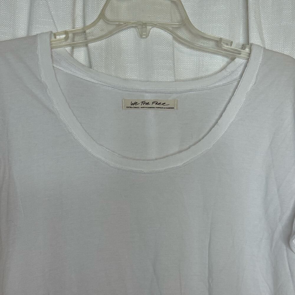 We The Free White Ruffle Sleeve Crop Top - Picture 5 of 8